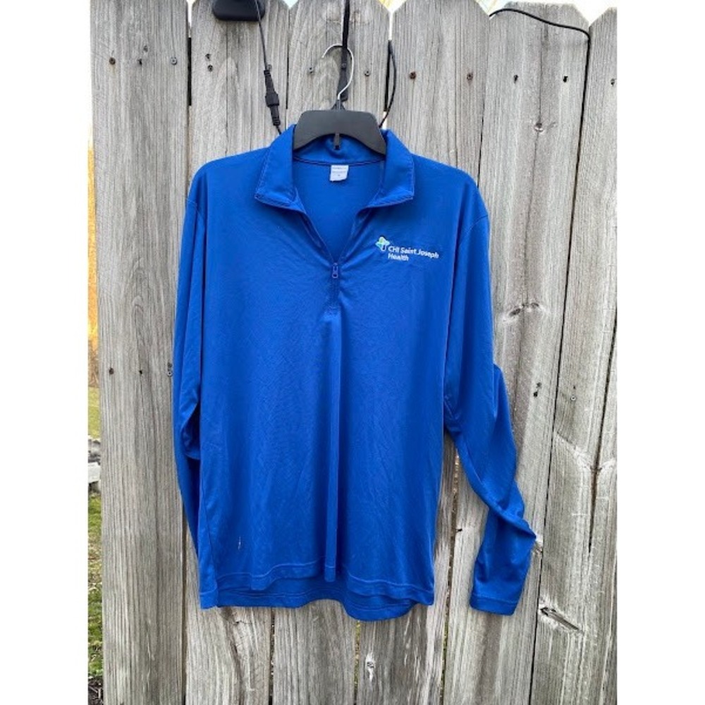 Sport-Tek Mens Royal Blue‎ CHI Saint Joseph Health Quarter Zip Pullover Size M